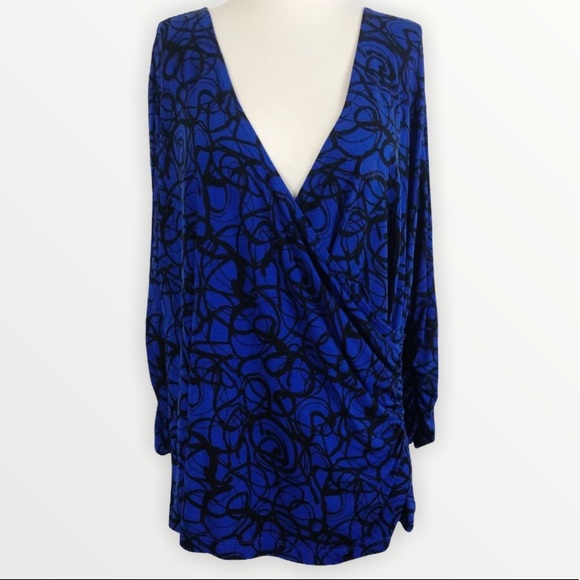 Susan Graver Tops - 🎄Susan Graver Wrap Front Blouse